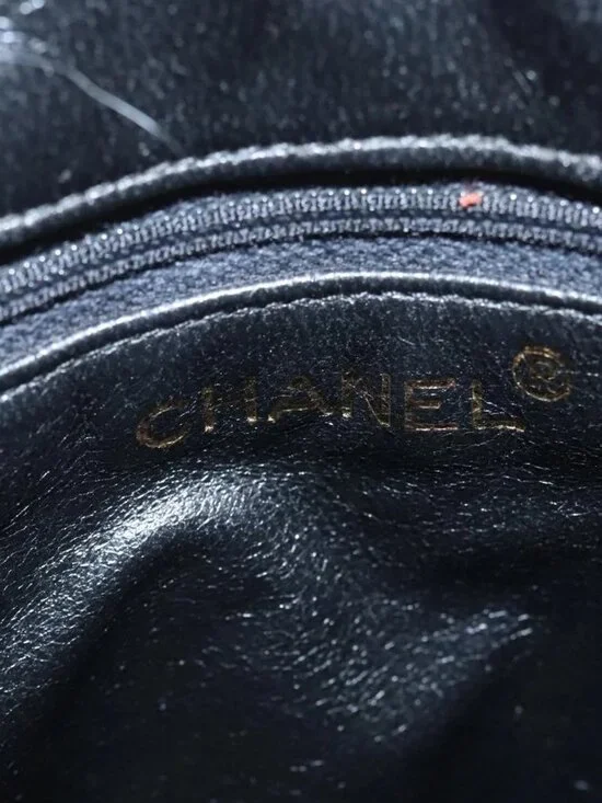 CHANEL Matelasse Hand Bag Velor Orange Gold CC Auth bs19395 - Picture 10 of 16